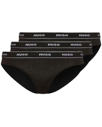 HUGO Triplet Brief Stripe - Schwarz