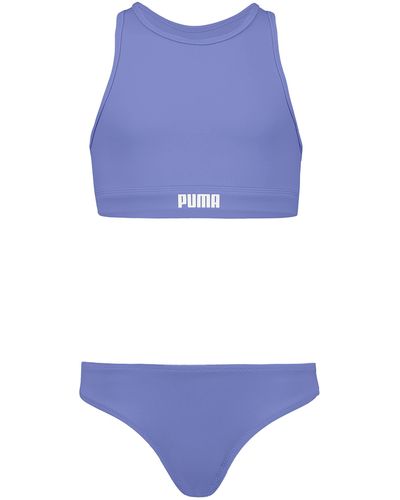 PUMA Racerback Bikini Set - Bleu
