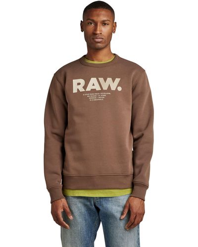 G-Star RAW Multi Colored Raw. R Sw Sweater - Bruin