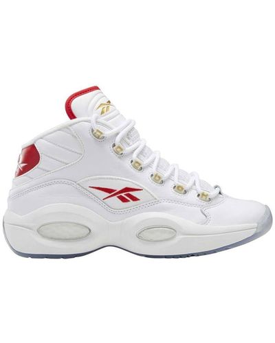 Reebok Tennis Question Mid Uomo Allen Iverson Classics Pallacanestro - Bianco