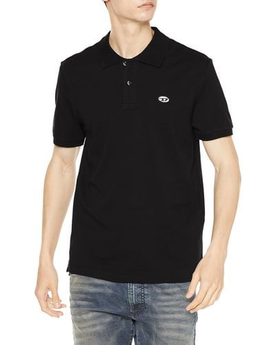 DIESEL T- Shirt Polo T-Smith-doval-PJ - Noir
