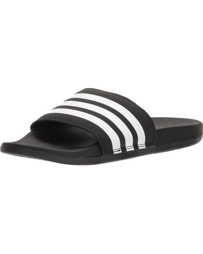 adidas Adilette Cloudfoam+ Slide Sandal - Black