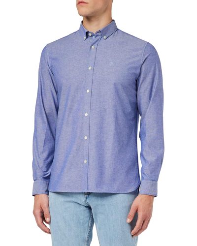 Springfield Camisa pintpoint Color - Azul