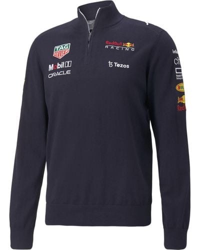 PUMA S Red Bull Racing Team Half-zip Sweatshirt Night Sky Xl - Blue