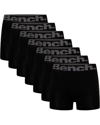 Bench , Everyday Essentials Multipack atmungsaktive Baumwoll-Boxershorts - Schwarz