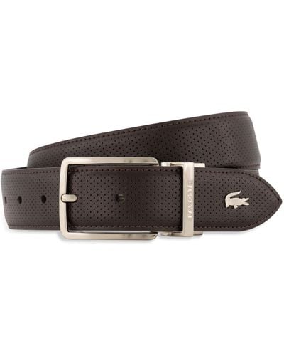 Lacoste Elegance Reversible Belt W110 Marron Noir - accorciabile - Marrone