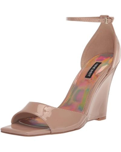 Nine West Hallena Wedge Sandal - Brown