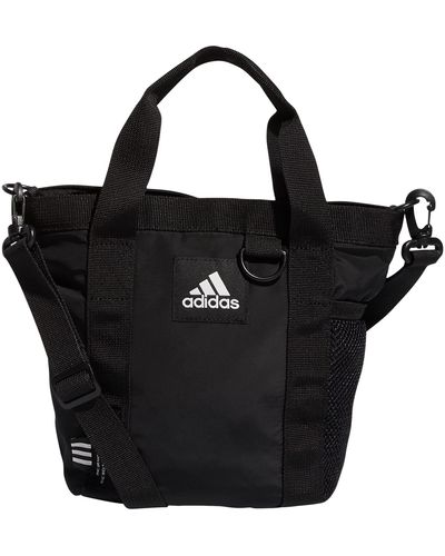 adidas Essentials Mini Tote Crossbody Bag - Black