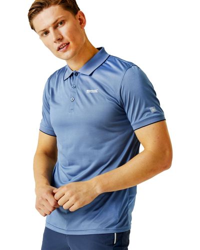 Regatta Polo da uomo a maniche corte in jersey ad asciugatura - Blu