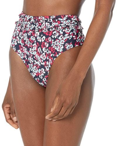 Tommy Hilfiger Standard High Waisted Bikini Bottom - Multicolor