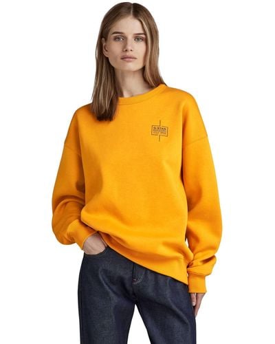 G-Star RAW Core Loose Sweatshirt Sweats - Oranje