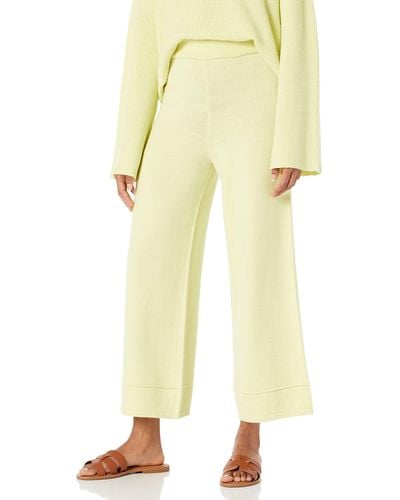 The Drop Bernadette Pull-on Loose-fit Cropped Sweater Pant - Yellow