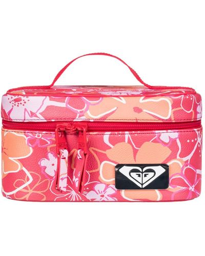 Roxy Holiday Song Makeup Vanity Case Backpacks - Pink