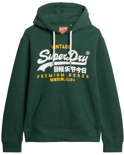 Superdry Hoodie Sweatshirt - Green