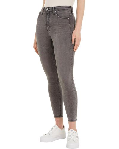 Calvin Klein Jeans High Rise Ankle Skinny Fit - Schwarz