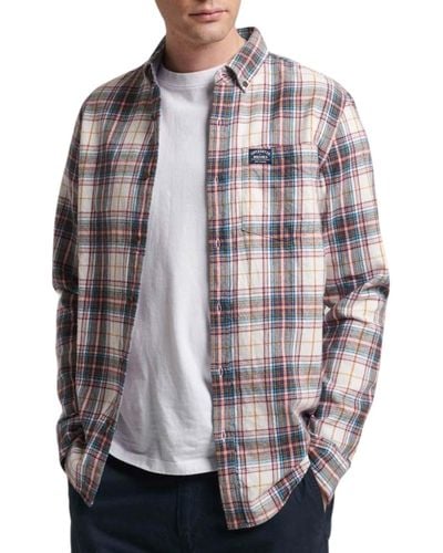 Superdry L/s Cotton Lumberjack Shirt T - Multicolour