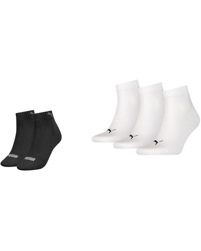 PUMA Socken Schwarz 38 Socken Weiß 38 - Multicolore