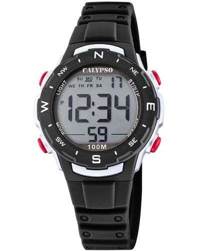 Calypso St. Barth 's Digital Quartz Watch With Plastic Strap K5801/6 - Grey