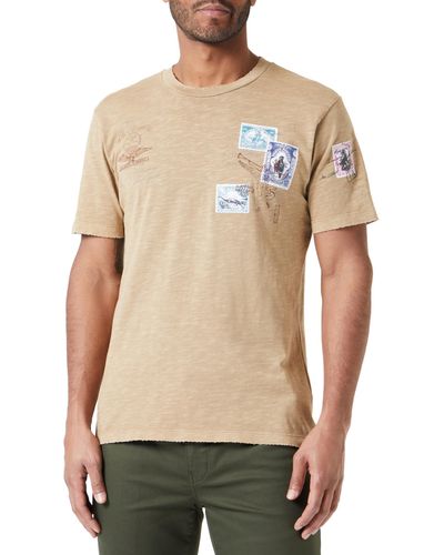 Replay T-Shirt Kurzarm aus Baumwolle - Natur