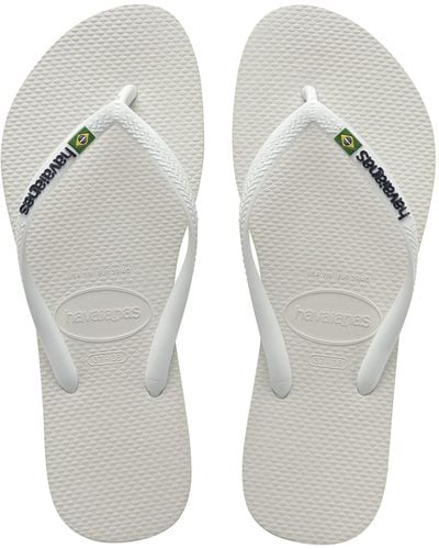 Havaianas Slim Brasil Logo Flip flops - Weiß