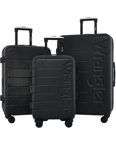 Wrangler Maverick 3 Piece Luggage Set - Black
