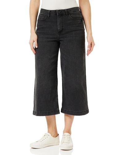 French Connection Conscious Stretch Wide Culotte Jeans - Black
