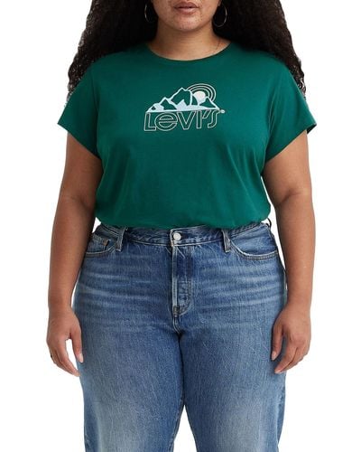 Levi's Plus Size Graphic Authentic Tee - Groen