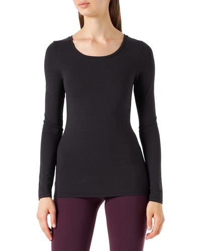 Iris & Lilly Long-sleeved Thermal Top - Black