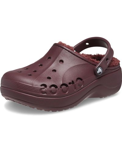 Crocs™ S Baya Platform Lined Clog - Purple