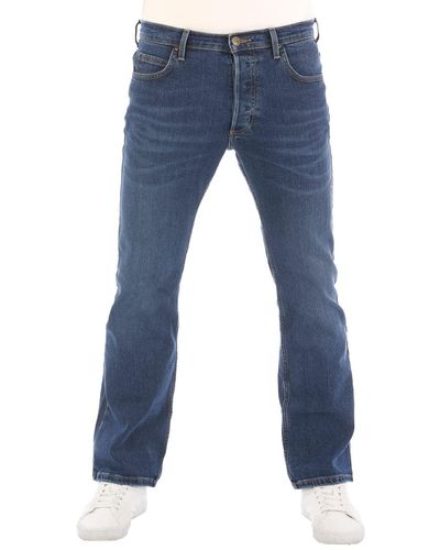 Lee Jeans Jeans Jeanshose Denver Bootcut Denim Stretch Hose 85% Baumwolle Blau w30-w44