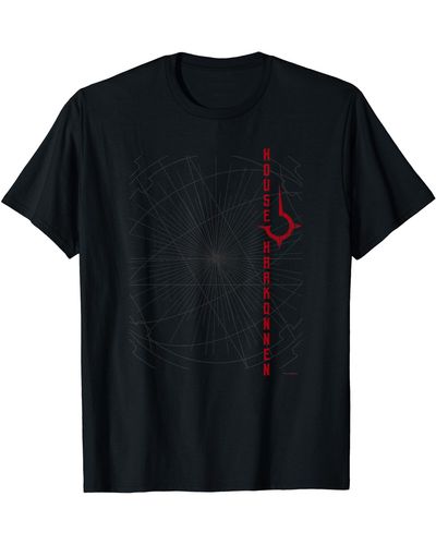 Dune House Harkonnen Tech Poster T-Shirt - Noir