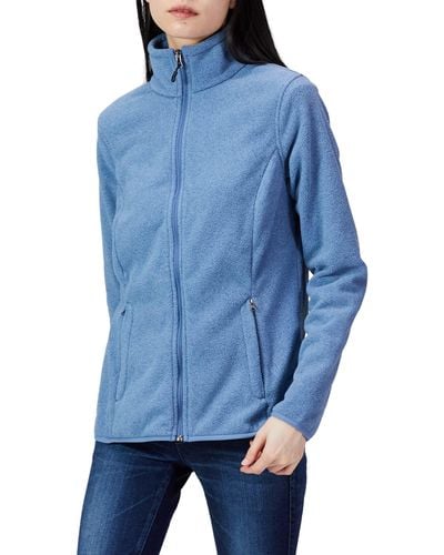 Amazon Essentials Weiche Polarfleece-Jacke mit durchgehendem Reißverschluss in klassischer Passform - Blau