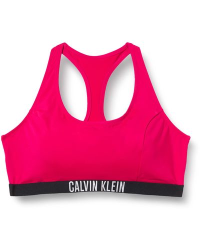 Calvin Klein Bralette Racerback-RP-Plus Parte Superiore del Bikini - Rosa