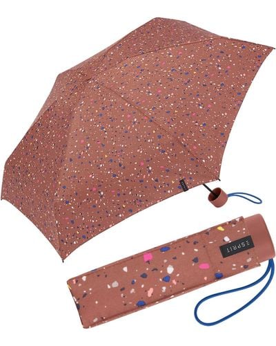 Esprit Parapluie de poche avec imprimé floral - Rouge