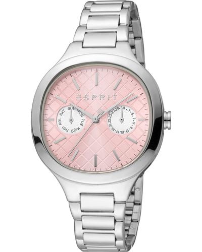 Esprit Momo Es1l352m0045 Roestvrij Staal Quartz Horloge Voor Vrouwen - Grijs
