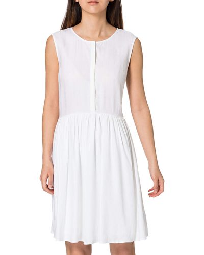 Superdry S Textured Day Dress - Weiß