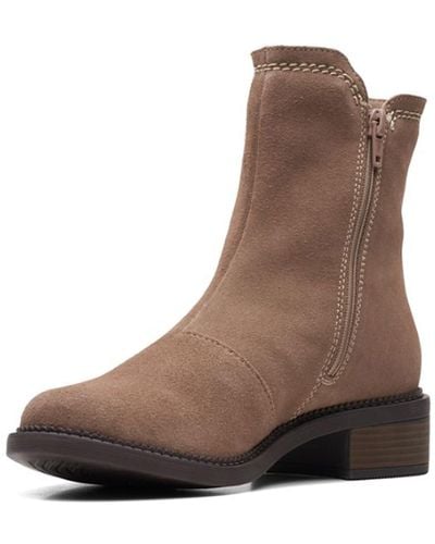 Clarks Womens Maye Zip Mid Calf Boot - Mehrfarbig