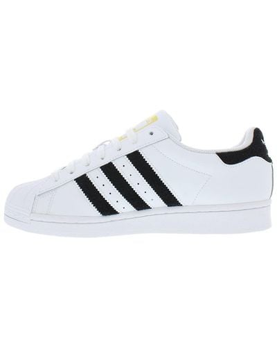 adidas S Superstar Faux Leather Trainers Casual And Fashion Trainers - White