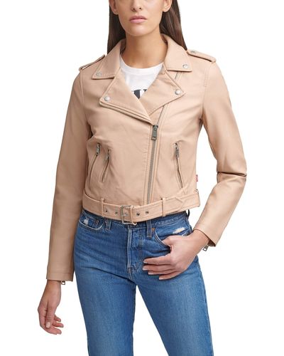 Levi's faux clearance leather jacket womens