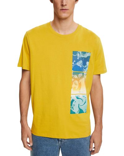 Esprit 092ee2k313 T-shirt - Yellow