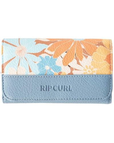 Rip Curl Ripcurl Mixed Floral Mid Wallet Dusty Orange - Blue