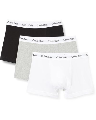 Calvin Klein 3er-Pack Unterhosen mit niedriger Taille - Weiß