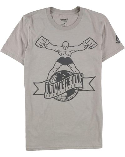 Reebok S Ultimate Fighting Graphic T-shirt - Grey