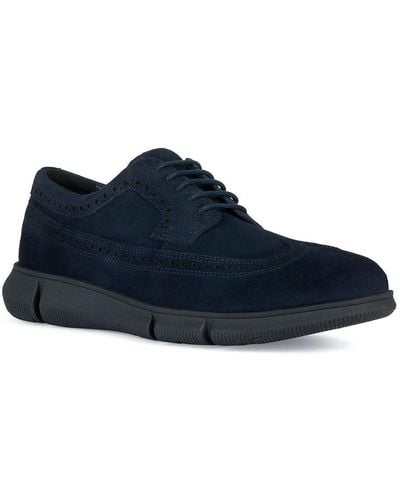 Geox U ADACTER F C Oxford Flat - Blau