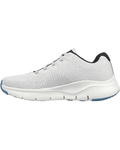 Skechers S 232601 Arch Fit Trainers In White/blue - Multicolour
