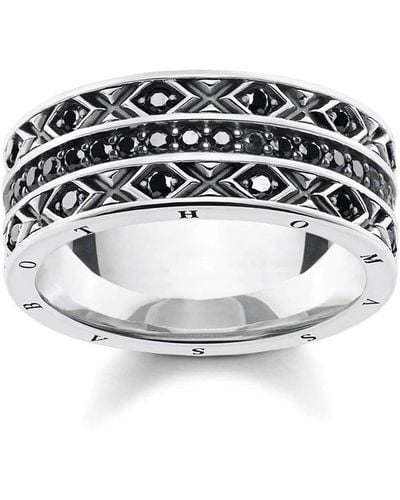 Thomas Sabo Ring asiatische Ornamente 925 Sterlingsilber - Weiß