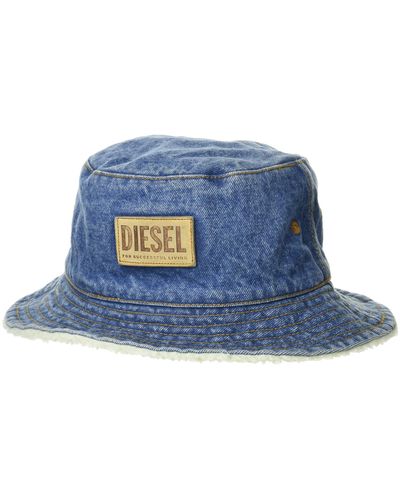DIESEL Bucket Hat C-denius Cappello Jeans - Blue
