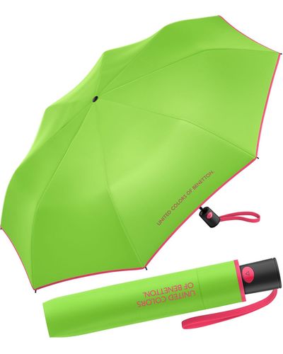 Benetton Ombrello tascabile automatico HW - Verde