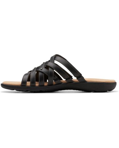 Clarks Elizabelle Rio Slide Sandal - Black