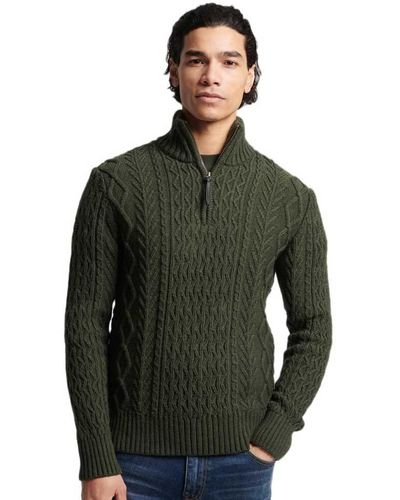 Superdry Jacob Henley Pull pour homme - Vert
